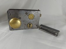 Antique Rim Door Lock Norwich Charles Havers of Norwich UK Maker