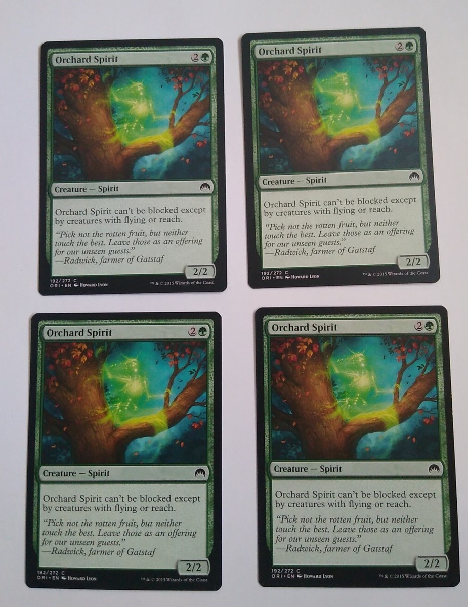 MTG ORIGINS ORCHARD SPIRIT COMMON X4