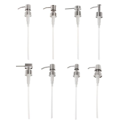 Kitchen Sink Soap Dispenser Tops Replacement Stainless Steel Manual Press for He