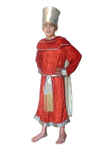 Three Wise Men King Costume Man Kings Childrens Kids Nativity Fancy Dress - Picture 9 of 13