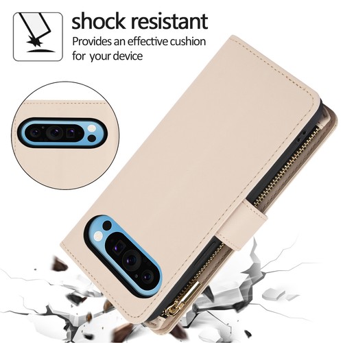 For Google Pixel 9A/9Pro XL/9Pro/9/8/7 PU Leather Flip Stand Zipper Wallet Case - Picture 72 of 89