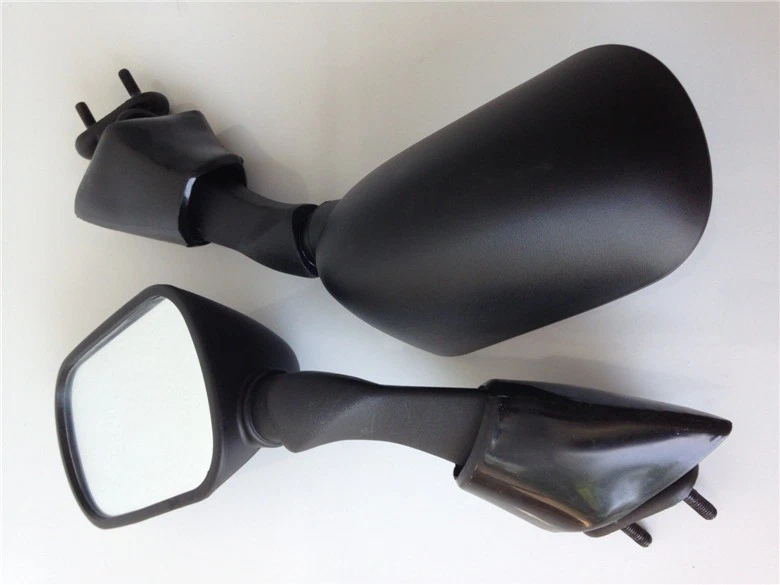 Espejos retrovisores aptos para Yamaha Fjr 1300 Fjr1300 2003 2004 2005 negros Foto 3 de 4