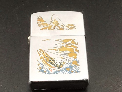 Zippo Feuerzeug „Trout Fishing“ – Robustes Sammlerstück Mit Fischerei-Motiv