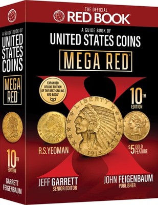 Mega Red Guide Book of U.S. Coins Deluxe Limited 10th Edition Paperback