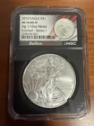 2010 Evolved Series 1 MS70 Silver Eagle-1/10 oz MS70 Silver Medal NGC *CHIP*