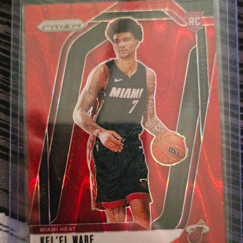 Panini Prizm 2024-25 Kel'el Ware Miami Heat Red Seismic RC #248 /299