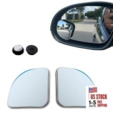2PCS Car Blind Spot Mirrors, Fan HD Glass Convex Car Blindspot Mirror, with