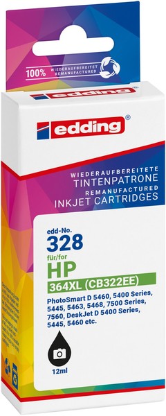 Edding Tintenpatrone FüR Hp 364XL (CB322EE) Photosmart5510 5515 5520 6510 7510-image