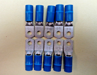Ring Terminals, Thoman & Betts, High Current  #10-6 awg, Insulated, Tin Plated
