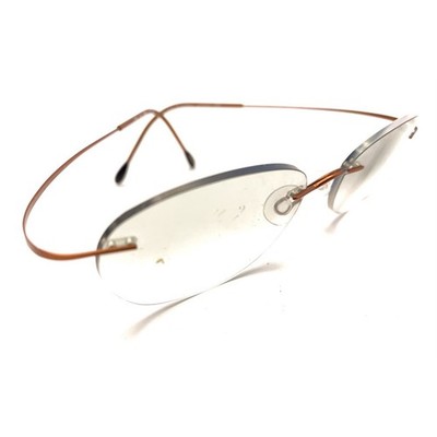 Silhouette 7395 40 6069 Titanium Brown Rimless Eyeglasses Frames 17 140 Austria