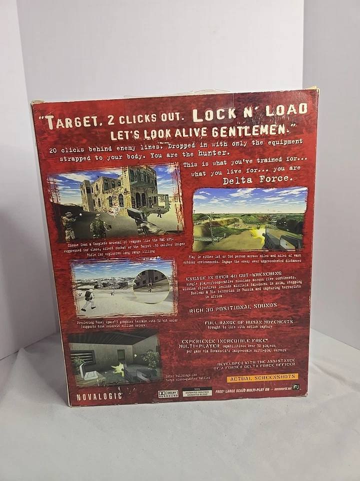 Delta Force PC Video Game 1998 Big Box Edition - Image 2 of 4