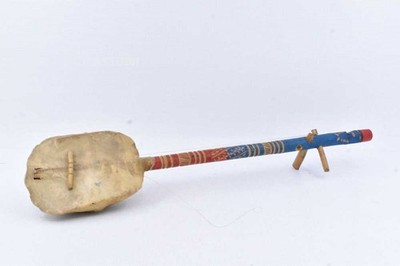 Ethno Saiteninstrument mit echter Schildkrötenschale 53 cm