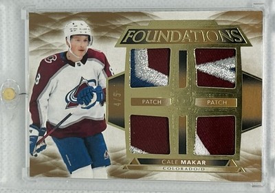 2021-22 Upper Deck The Cup Cale Makar Quad Foundations Patch /5 SSP Insane Patch