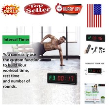 Multi-Mode LED Gym Timer with Remote Customizable Intervals