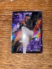 2024 Topps Finest - Common Purple Refractor #87 Eury Perez /250