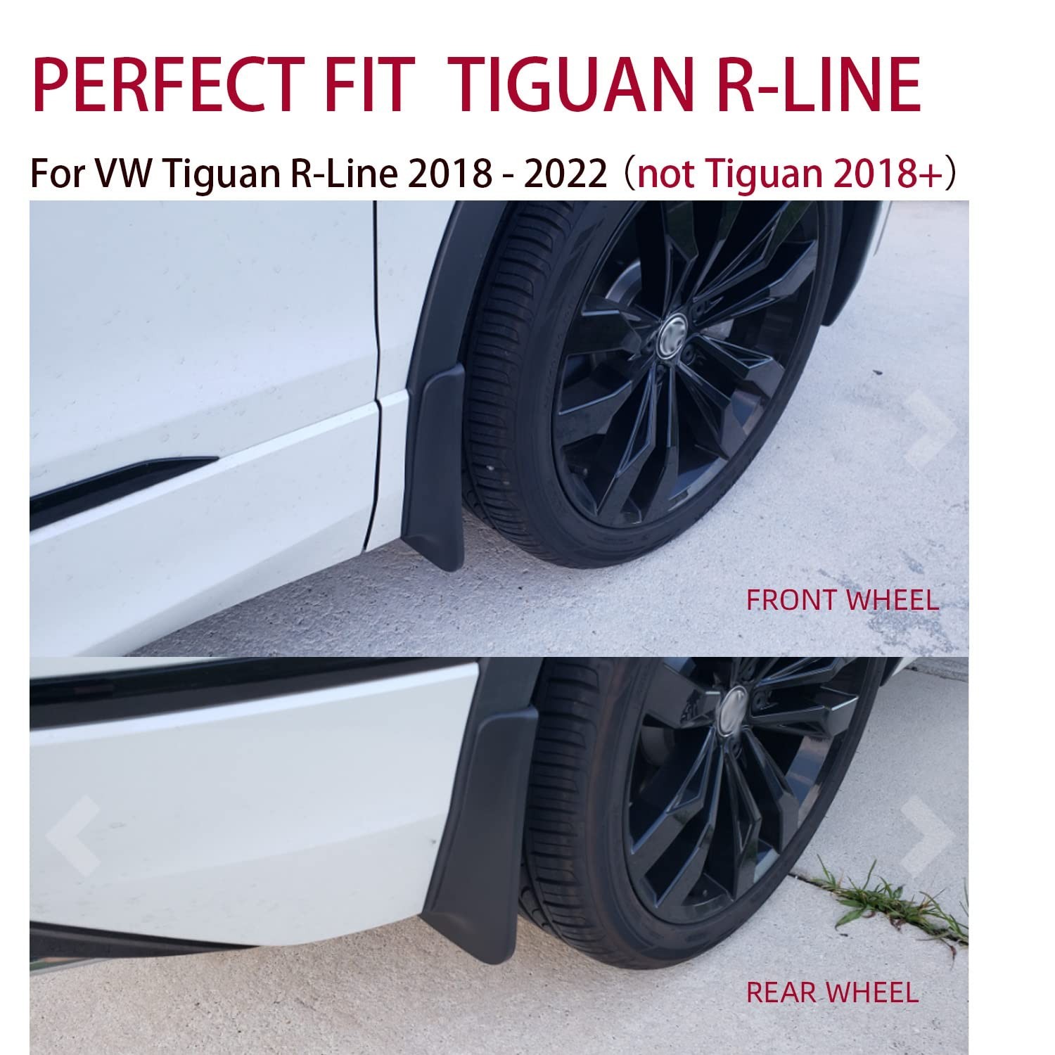 Mud Flaps for VW Tiguan R-Line 2018 2019 2020 2021 2022 Accessories Mud Splas...