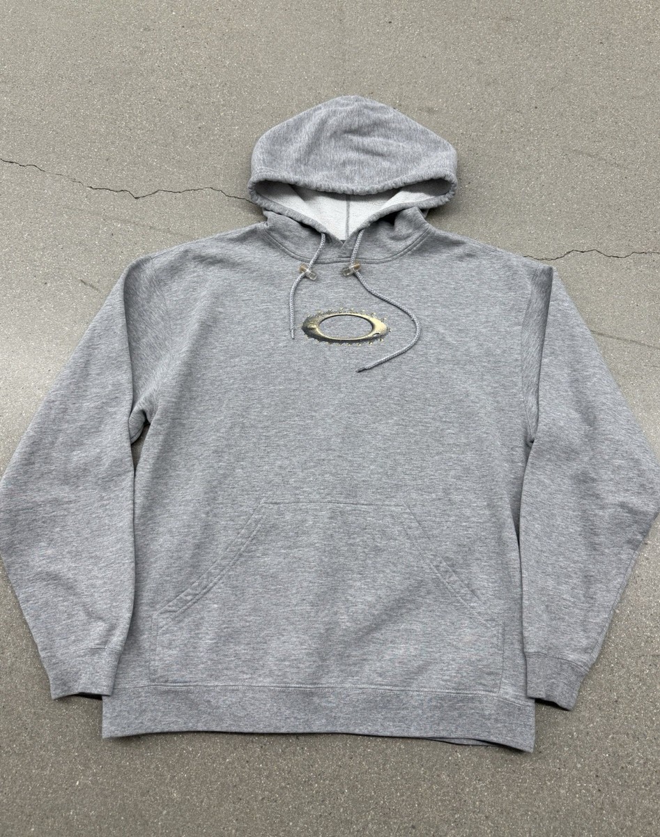Vintage 90's Oakley Software Center Saw Logo Pullover Hoodie Rare