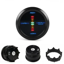 2" 52mm Blue LED Narrowband Air Fuel Ratio Black Face Analog Racing Gauge Meter