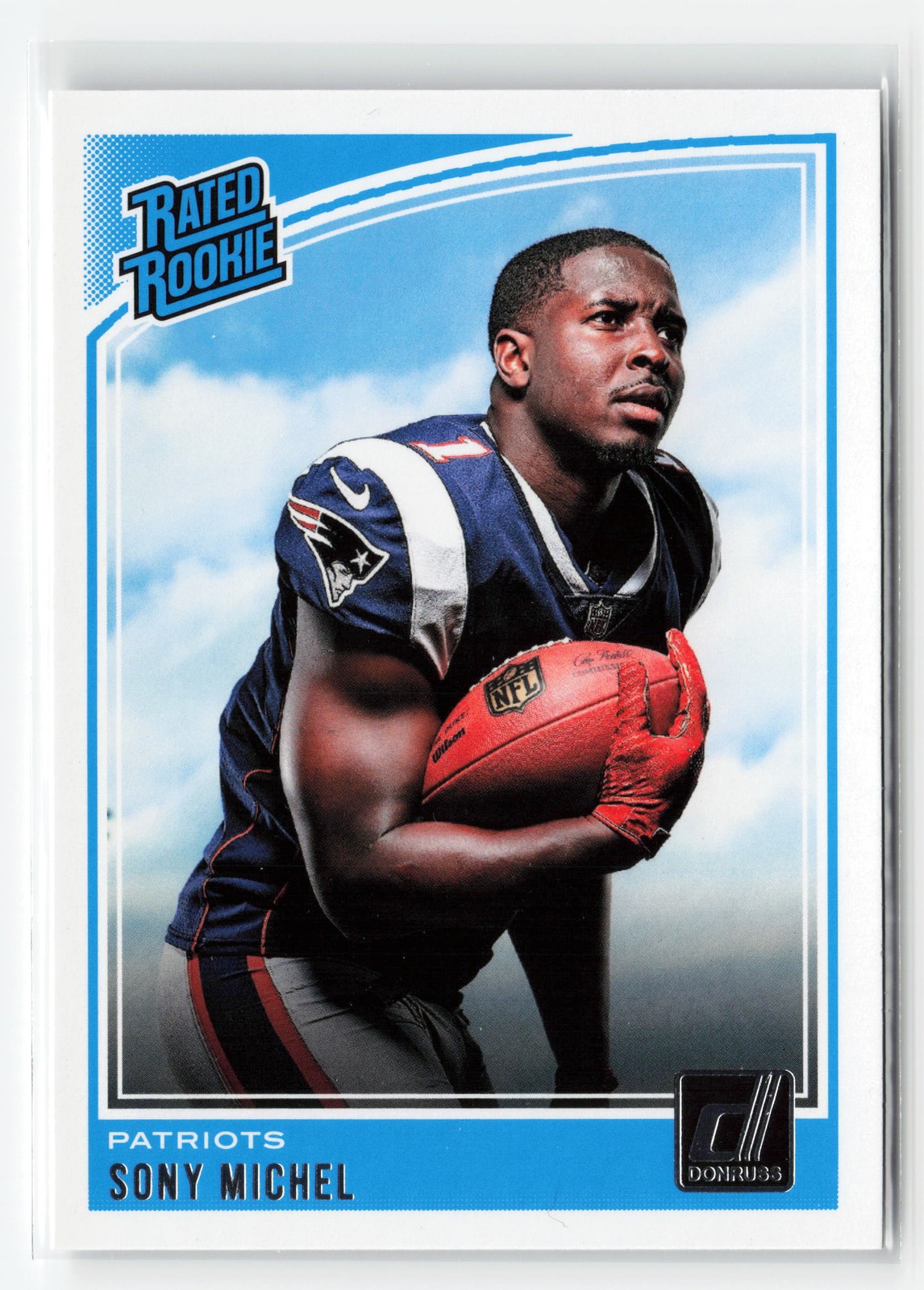 SONY MICHEL #310 RC 2018 PANINI DONRUSS PATRIOTS ROOKIE