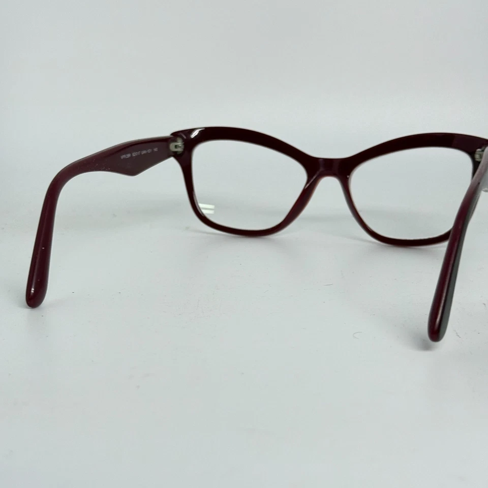 普拉达正品眼镜 VPR 29R UAN-1O1 52-17 140 毫米勃艮第 19580 — 第 3/4 张图片