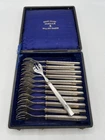 12 OYSTER FORKS ALL SILVER POINCON MINERVA PER KEEL WITH BOX