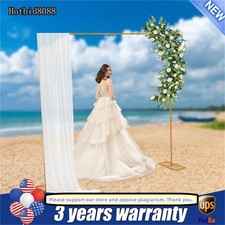 2.4m Metal Arch Backdrop Stand Gold Wedding Arch For Ceremony Decorations