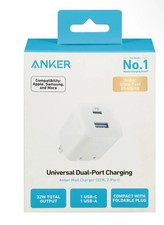 Anker 32W USB C Charger, 2 Port Compact Charger cabel not included 