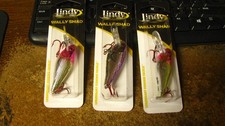 Lindy crankbaits, "wally shad", 3 ct, 2 colors, nip, free shipping