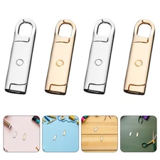  8 Pcs Zipper Set Replacement Pull Detachable Repair Tabs for Luggage Pulls