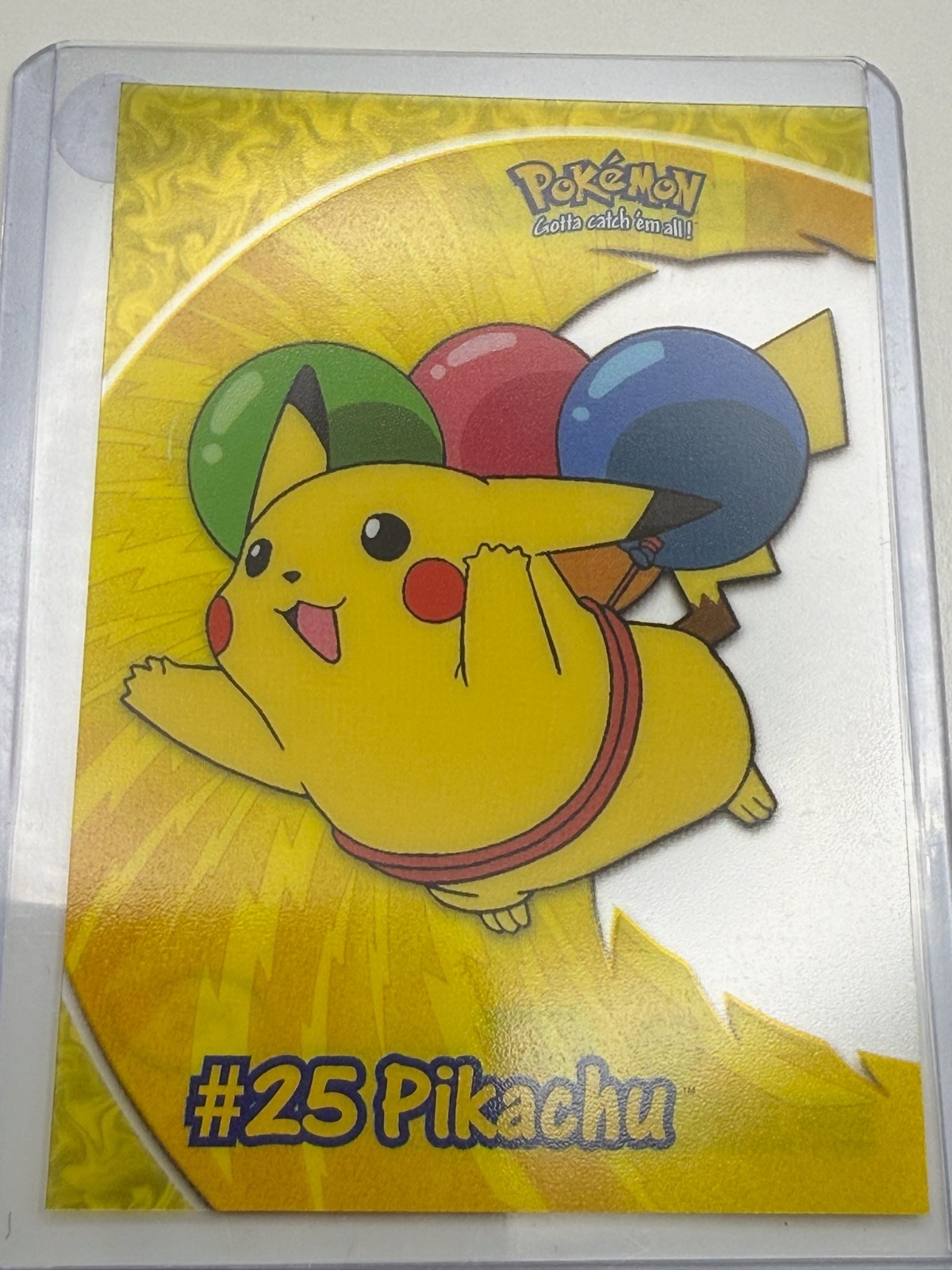 (NM) 2000 Topps Pokemon TV Animation PIKACHU PC1 Clear Card Series 2 Chase