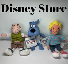 Lot of 3 Disney Store Doug Patti  Dog porkchop Mini Bean Bag Doll Plush NWT