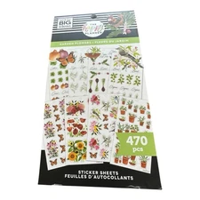 The Happy Planner Garden Flowers Book Of Stickers - 460 Total