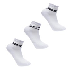 Image of Everlast Kids Quarter Socks 3 Pack Childrens Cotton