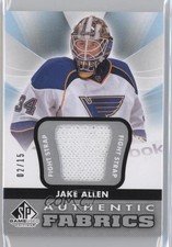2012-13 SP Game Used Edition Authentic Fabrics Fight Strap 2/15 Jake Allen 0c3