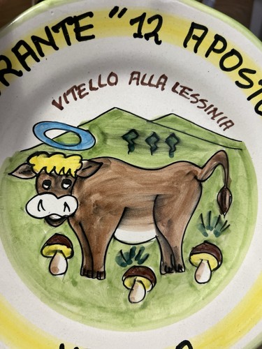 Ristorante del Buon Ricordo 12 Apostoli Vitello Alla Lessinia Verona Italy Plate - Picture 5 of 5