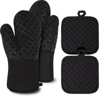 Topflappen Handschuh, Ofenhandschuhe Hitzebestaendig, Rutschfeste