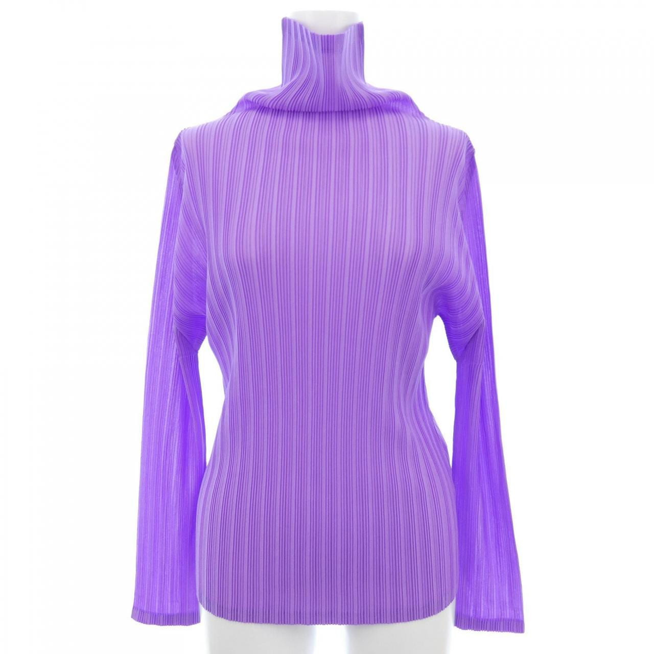 Pleats Please ISSEY MIYAKE Tops SIZE 4 Purple sheer PP21 Pleats Please ISSEY MIYAKE Tops SIZE 4 Purple sheer PP21