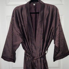 Mens Vintage Silk Art Deco Style Robe