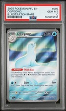 2025 POKEMON PFL EN-PHANTASMAL FLAMES ILLUSTRATION RARE #097 DEWGONG PSA 10