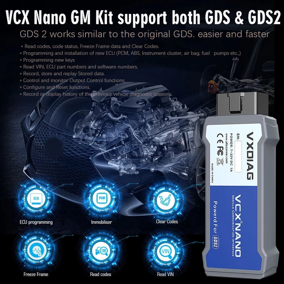 VCX NANO Vauxhall GDS2 Auto Diagnostic Programming Tool Tech2Win OBD OBD2 EOBD - Image 2 of 4