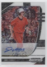 2020 Panini Prizm Draft Picks White Donut Circle 14/50 Jake Vogel Auto fm0