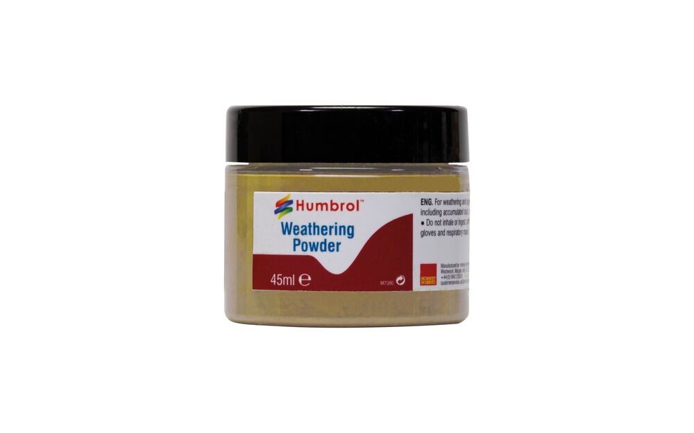 Humbrol AV0013 Weathering Powder Sand 45ml Tub Craft Hobby Model Making