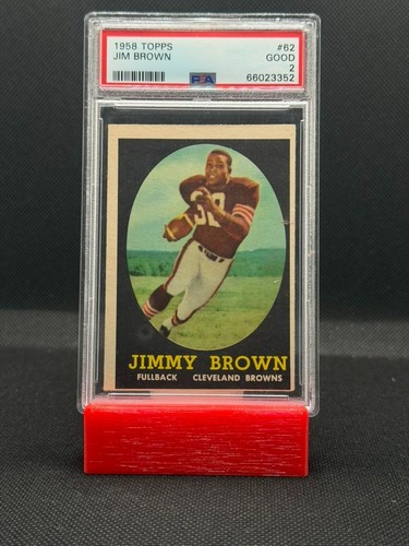 JIM BROWN - 1958 Topps Rookie #62 - RC - PSA 2 - New Slab