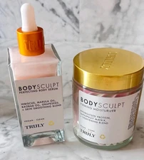 TRULY BEAUTY BodySculpt Set - Perfecting Body Serum And Firming Moisturizer NEW