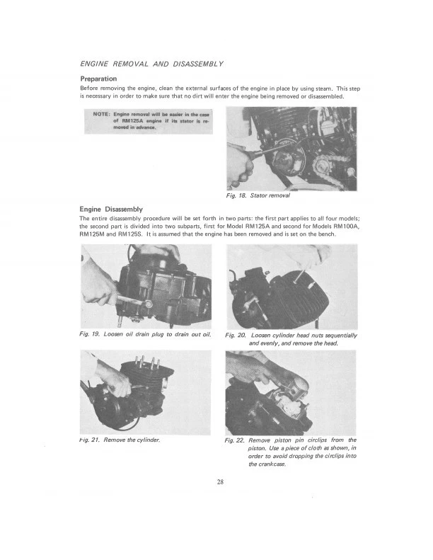 Suzuki RM250 1976-1981 y RM370 manual de taller de reparación RM 250-370 Cycleserv Book Foto 3 de 4