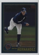 2001 Topps Traded & Rookies Chrome Adrian Hernandez #T226 0ac3