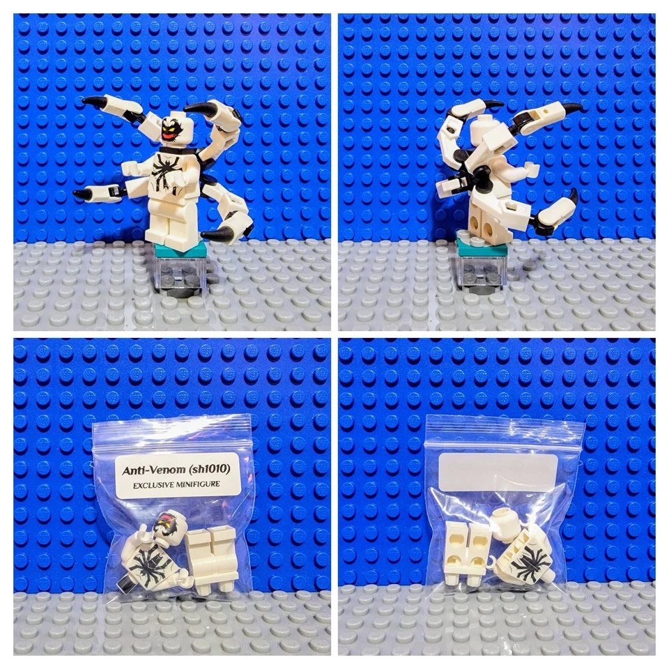 Lego Anti-Venom Minifigure from Spider-Man Set 76308 w/Custom Tendrils *NEW* - Image 4 of 4