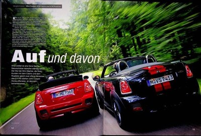 Sport Auto 09/2012 Mini Cooper S Cabrio - John Cooper Works - mit 211PS besser a