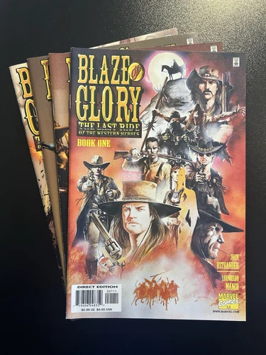 Blaze of Glory: The Last Ride Western Heroes #1-4 Marvel 2000 John Ostrander NM