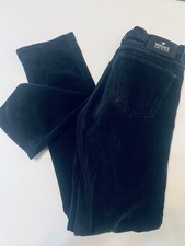 VTG 90s Black VERSACE JEANS COUTURE MEDUSA CORDUROY PANTS Womens 29 USA 43 Italy